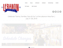 Tablet Screenshot of lebanonareafair.com